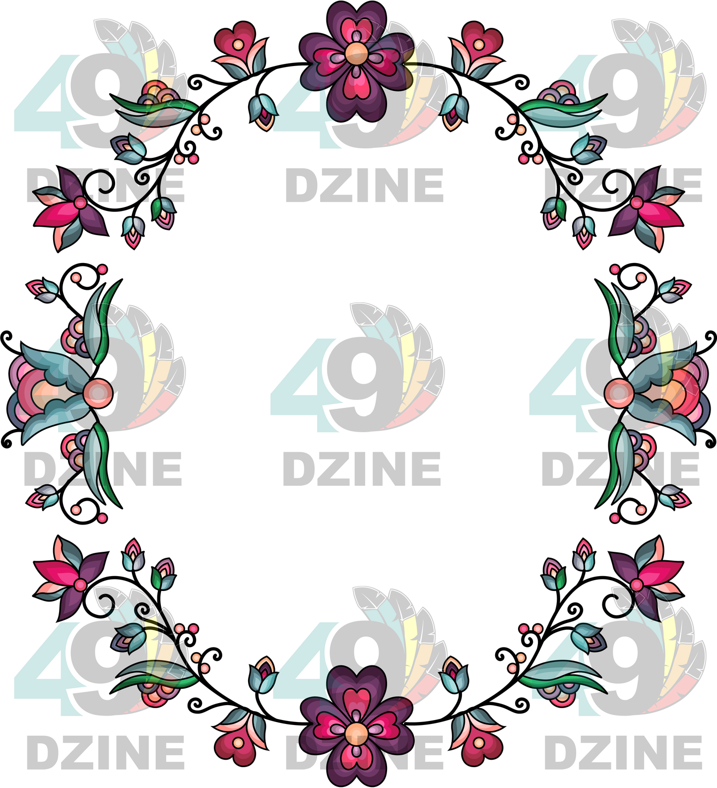 Amber Evening Garland Hat Transfer