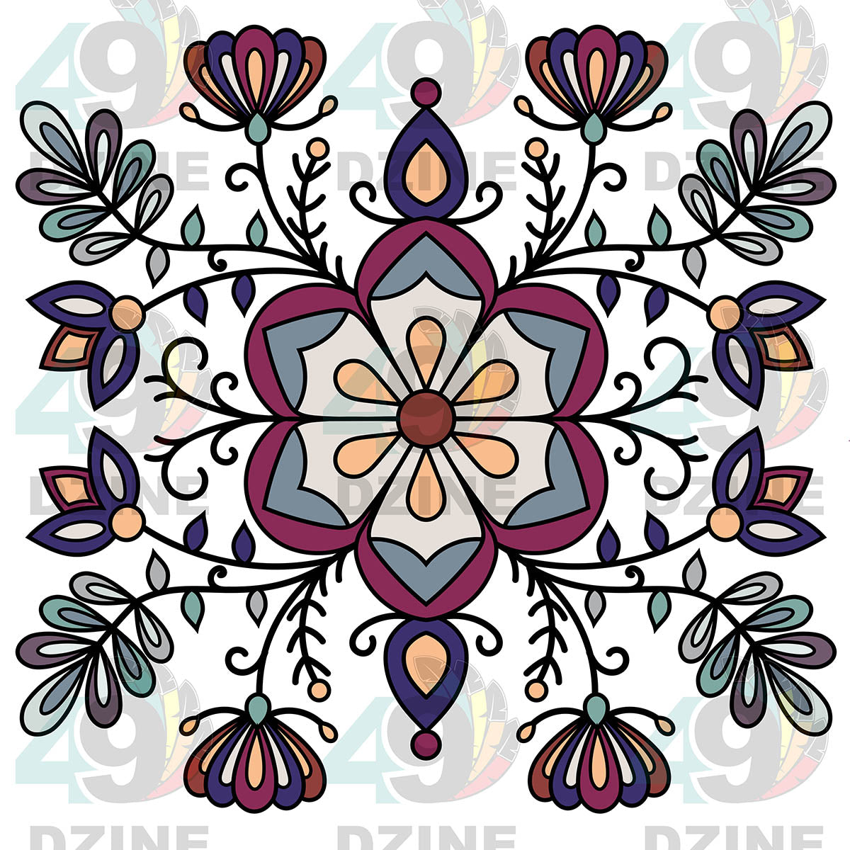 Aurora Petal Glow Transfer