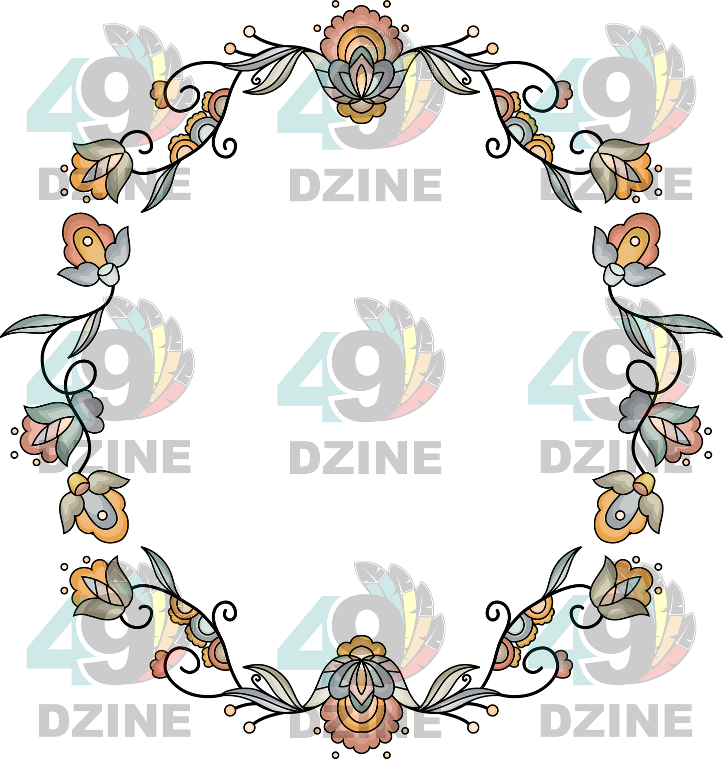 Falling Leaf Rising Bloom Hat Transfer