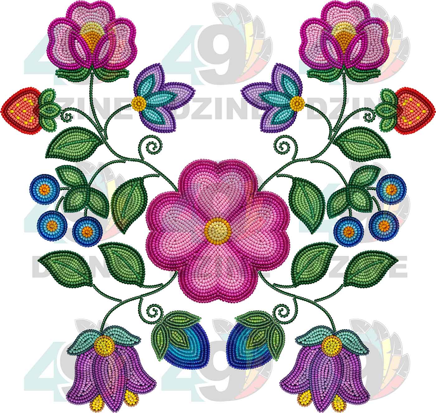 Garden Rhythm Beadwork Style