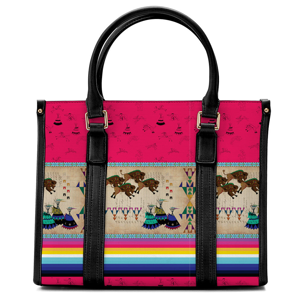 Buffalos Running Convertible Handbag