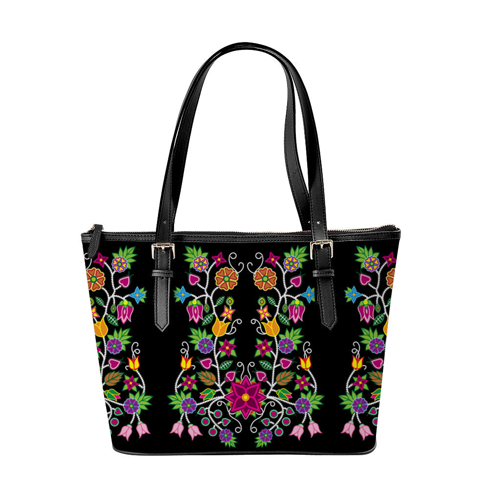 Floral Beadwork Tote