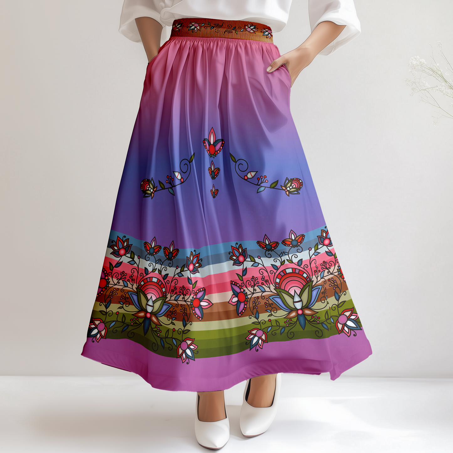 Glacial Gardenia Skirt