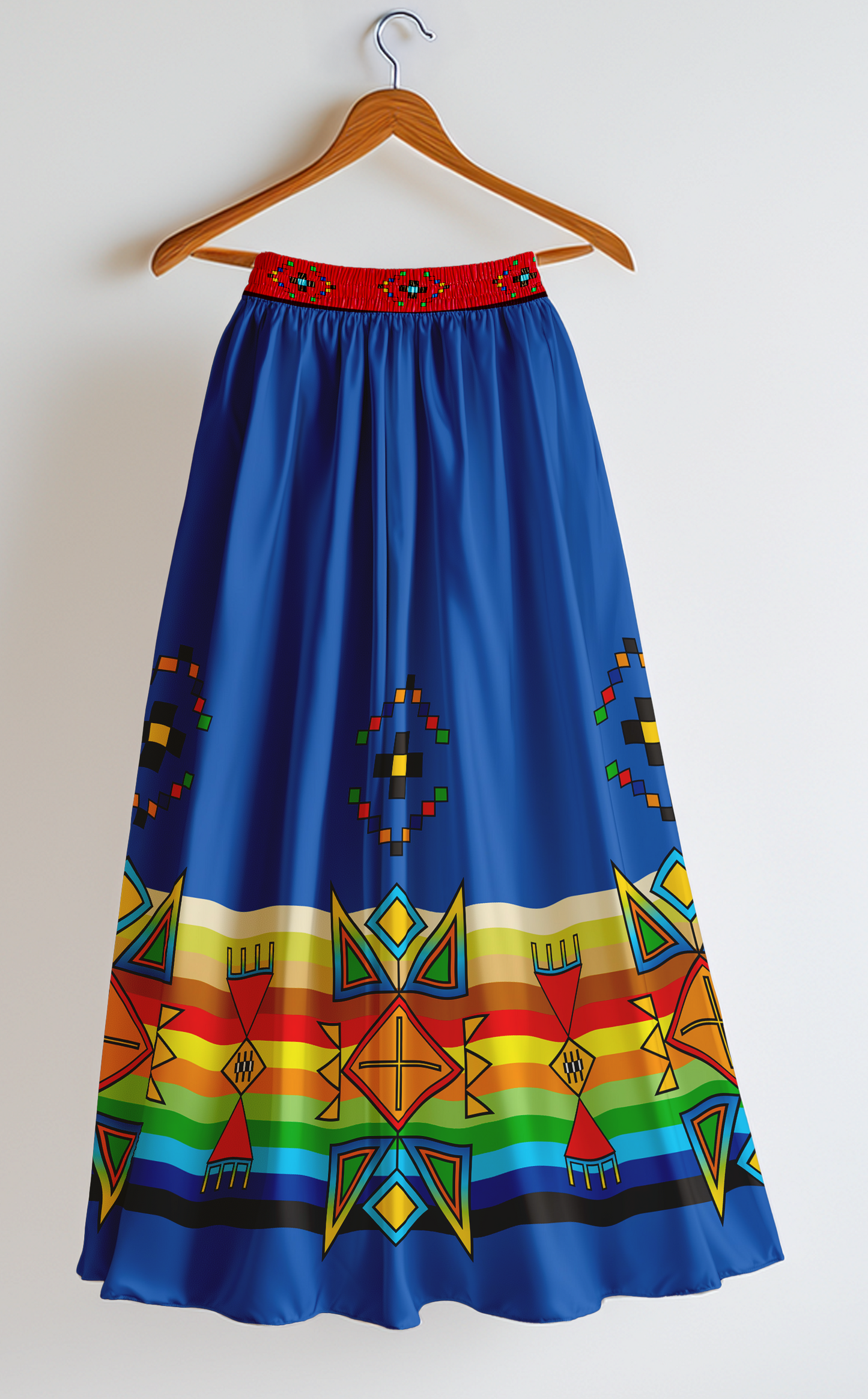 Beaded Starbust Geometric Skirt