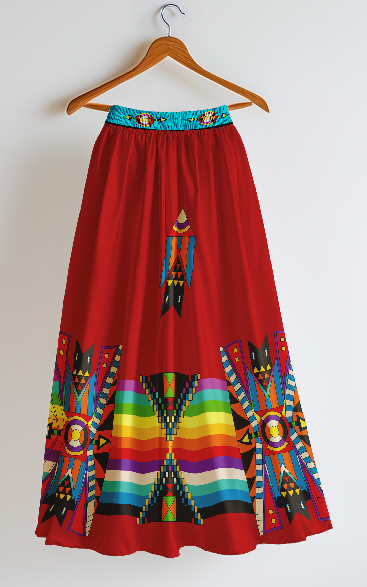Blooming Spirit Geometric Skirt
