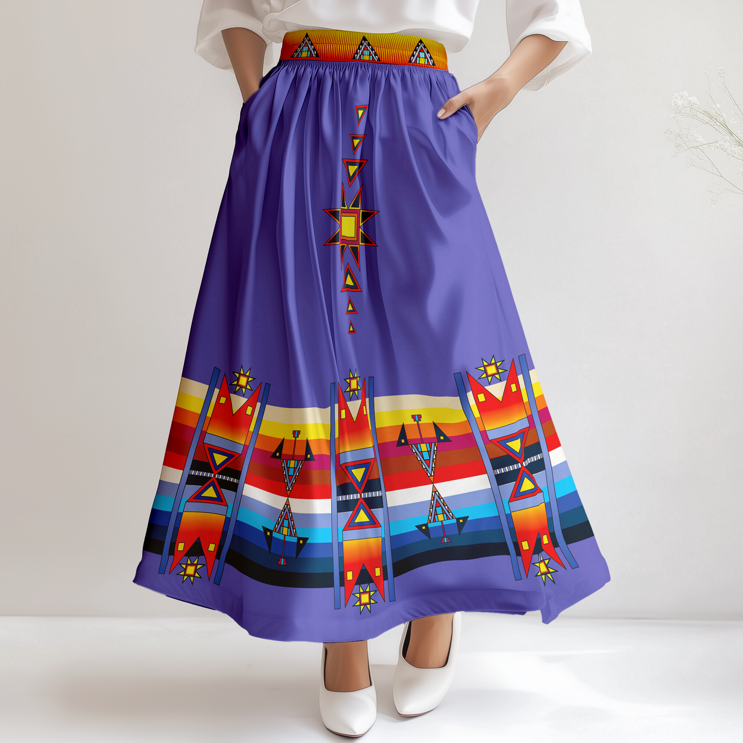 Morning Star Geometric Skirt