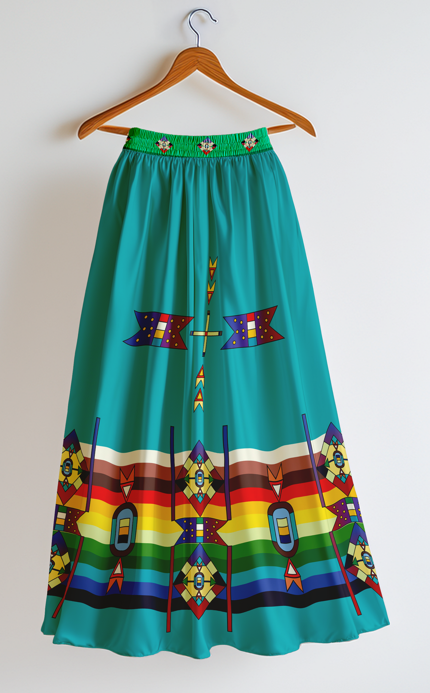 Flames of Heritage Geometric Skirt