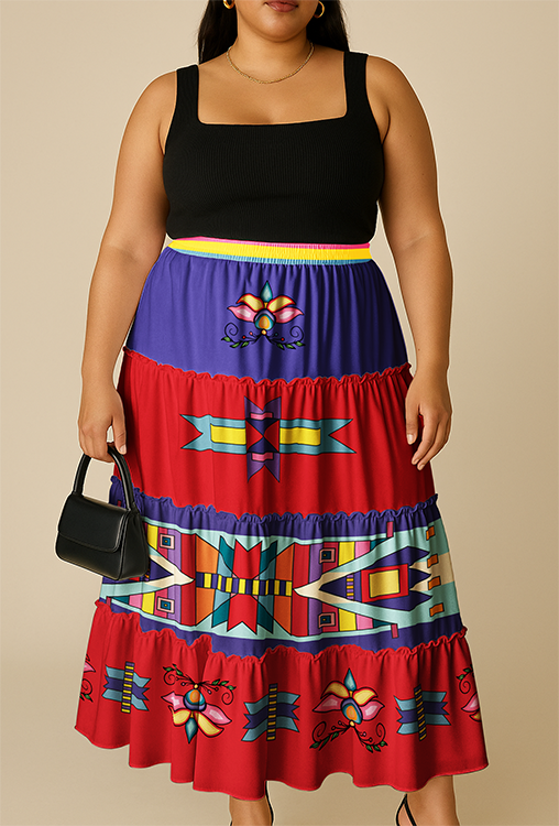 Echoes of the Lodge Three Tier Skirt