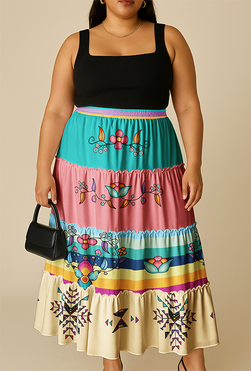 Starwoven Garden Three Tier Skirt