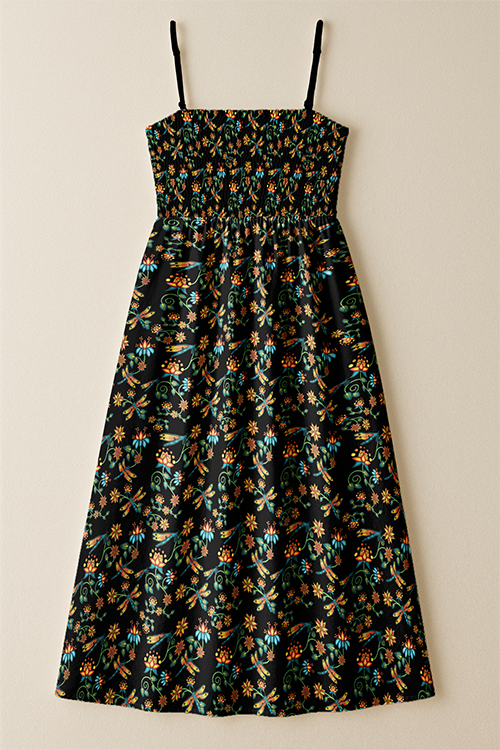 Dragon Lily Noir Smock Top Dress