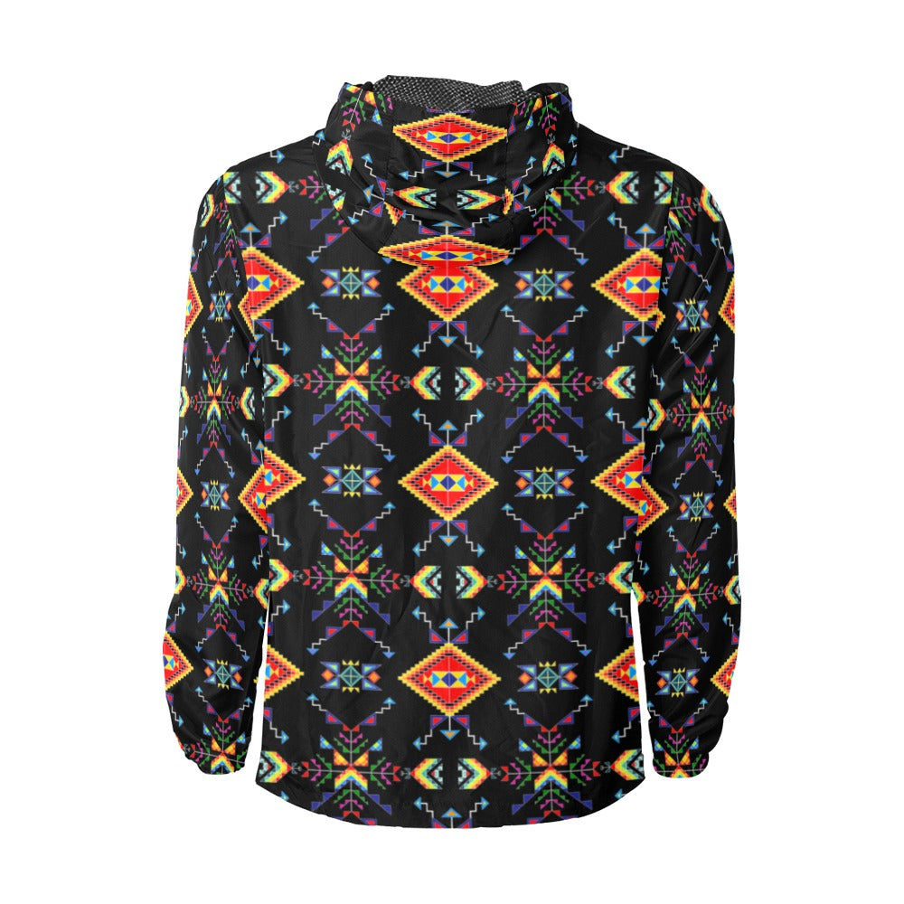 Buffalo Jump Black Men's Windbreaker