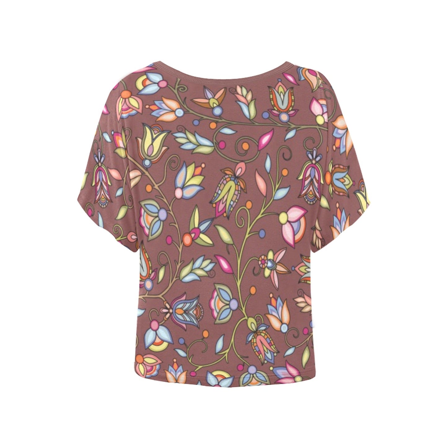 Buffalo Bloom Clay Women's Batwing-Sleeved Blouse T shirt