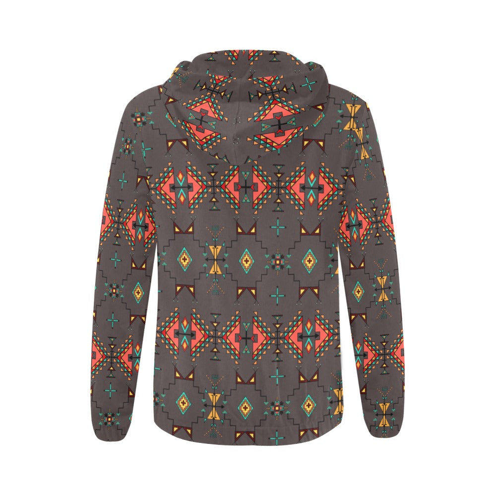 Thunder Flight Gray Full Zip Hoodie for Women