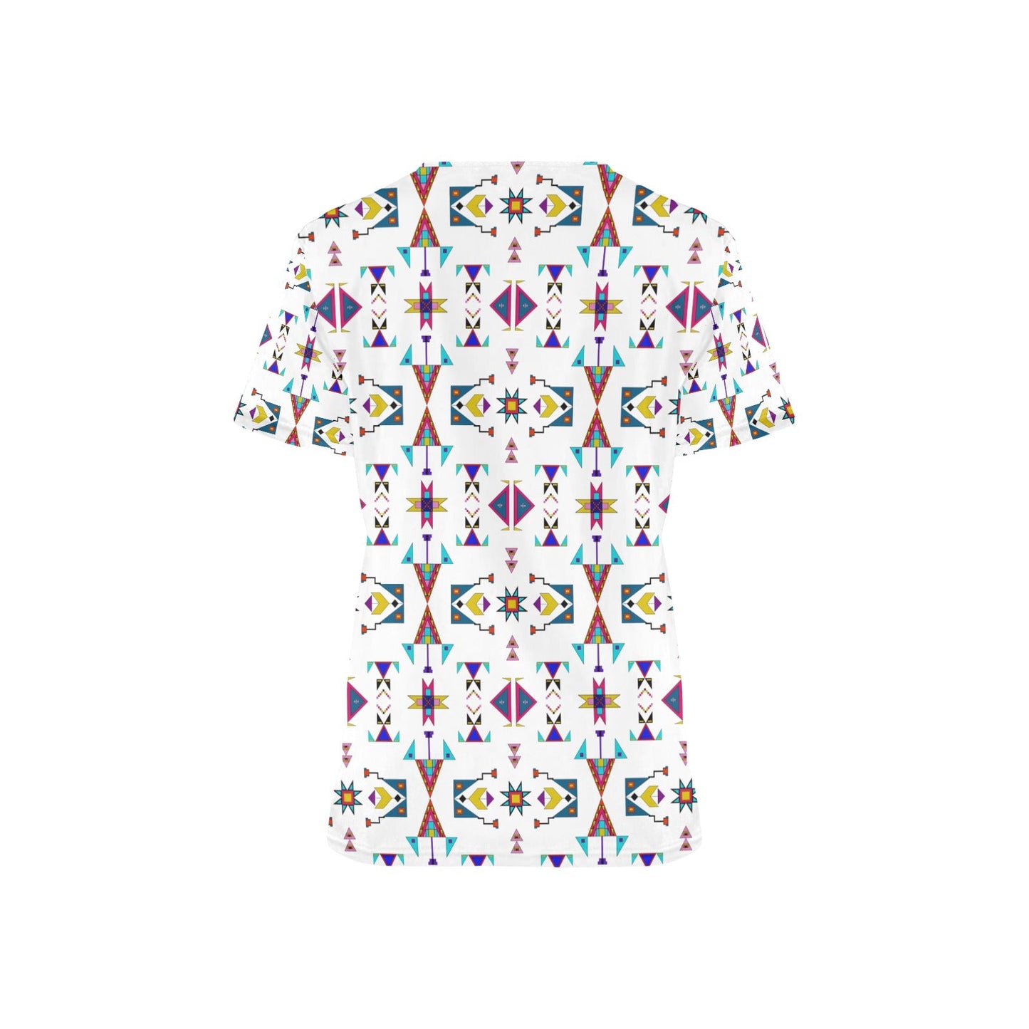 Enemy Territory White Scrub Top