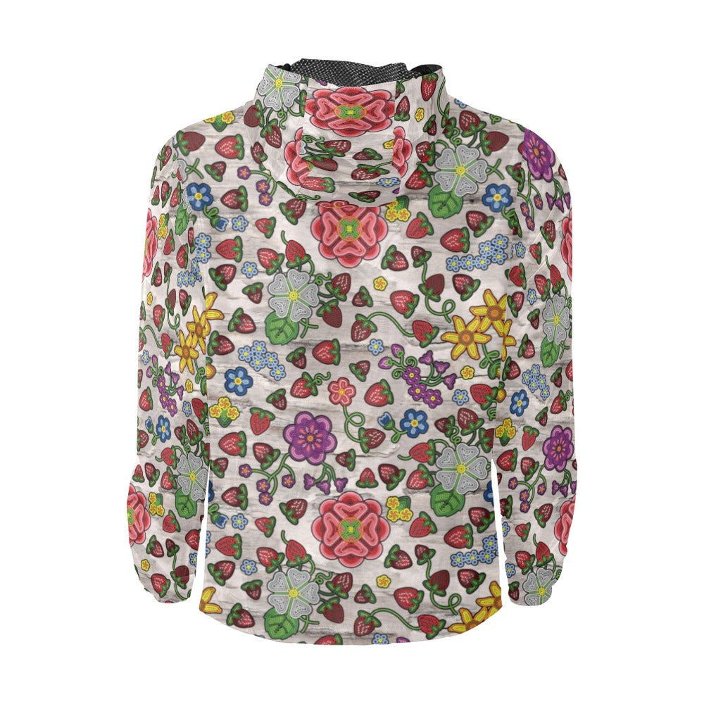 Berry Pop Bright Birch Men's Windbreaker