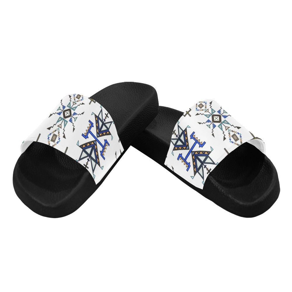 Eagle Strike White Women's Slide Sandals