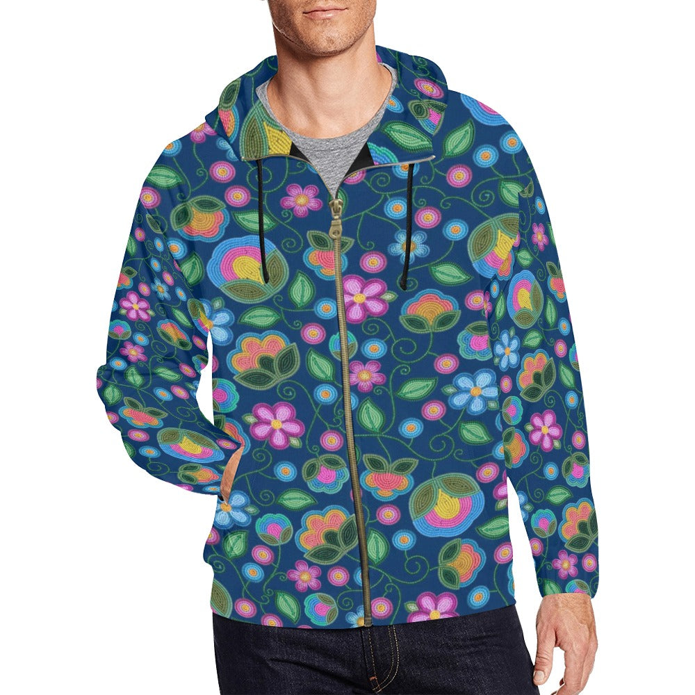 Turquoise Sunbeam Zip Hoodie