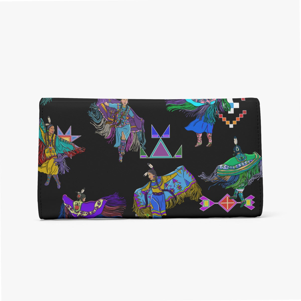 Women's Fancy Dancers Black Foldable Wallet