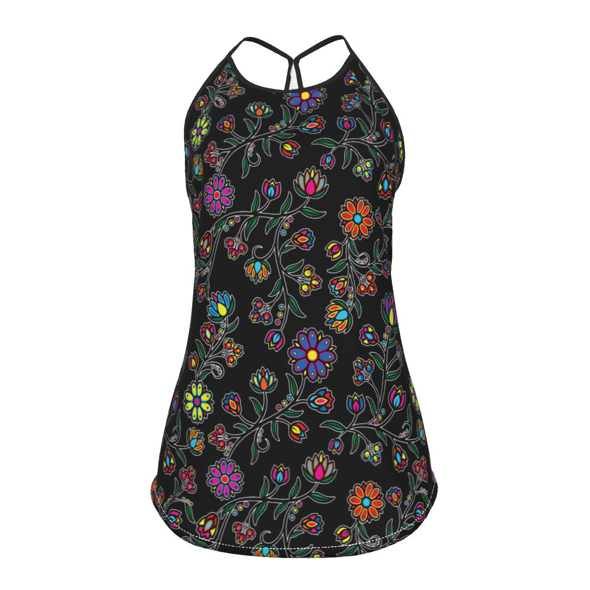 Cosmic Whisper Criss Cross Tank Top