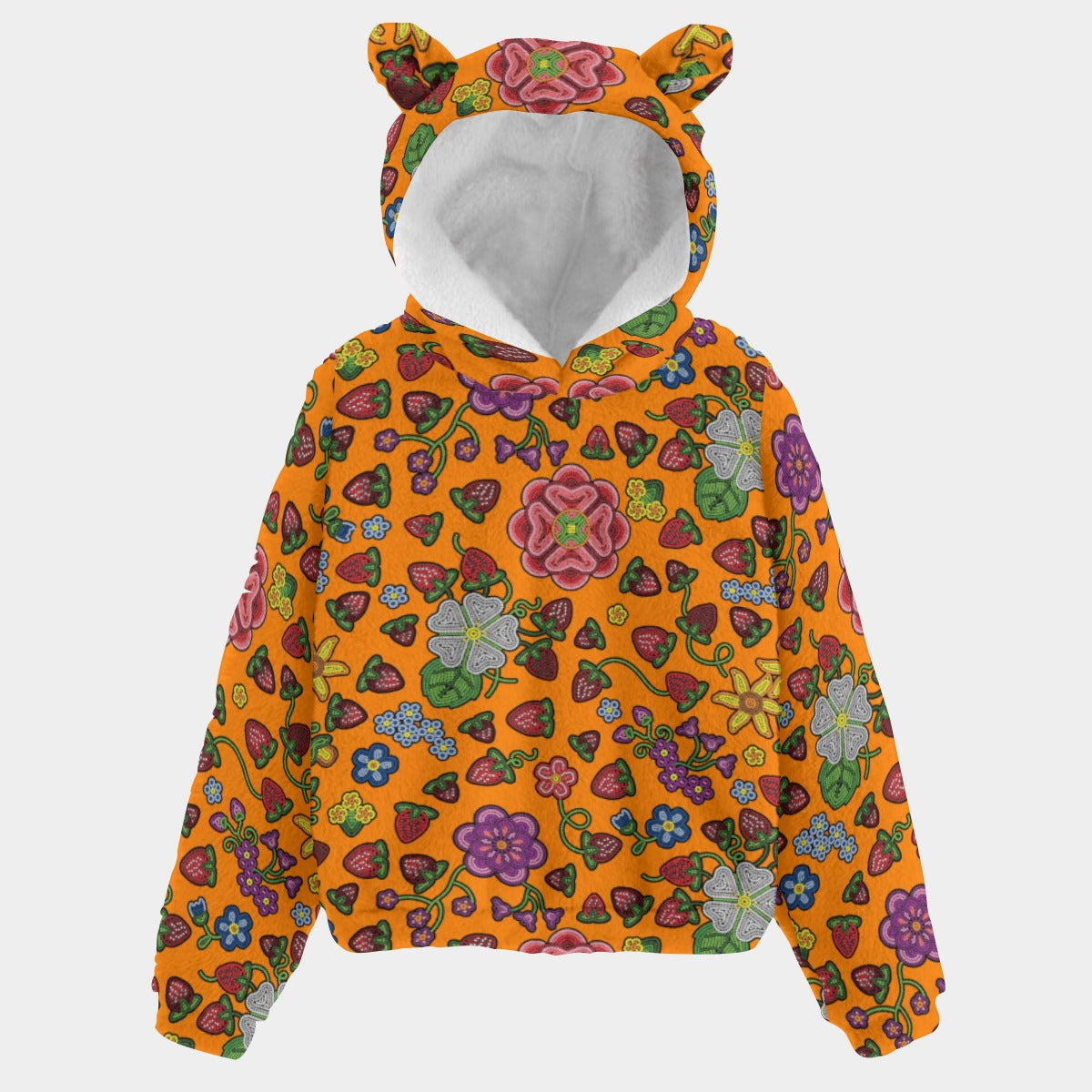 Berry Pop Carrot Youth Hoodie With Ears