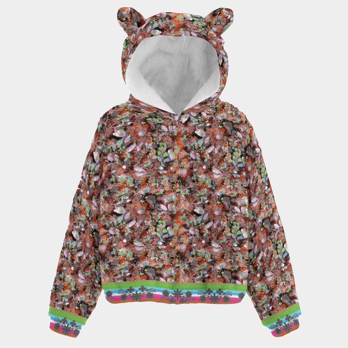 Culture in Nature Orange Youth Hoodie with Ears