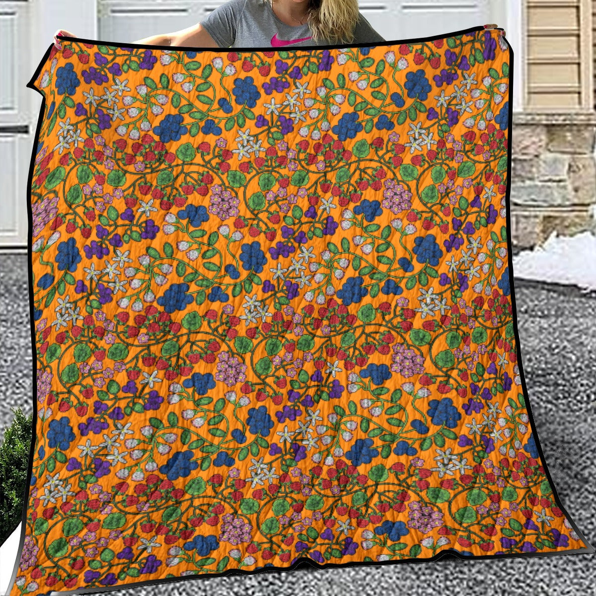 Takwakin Harvest Carrot Lightweight Quilt by 49 Dzine