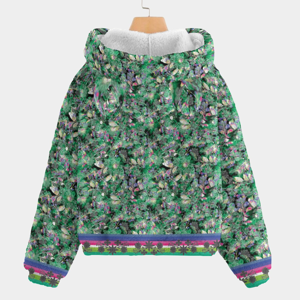 Culture in Nature Green Youth Hoodie with Ears