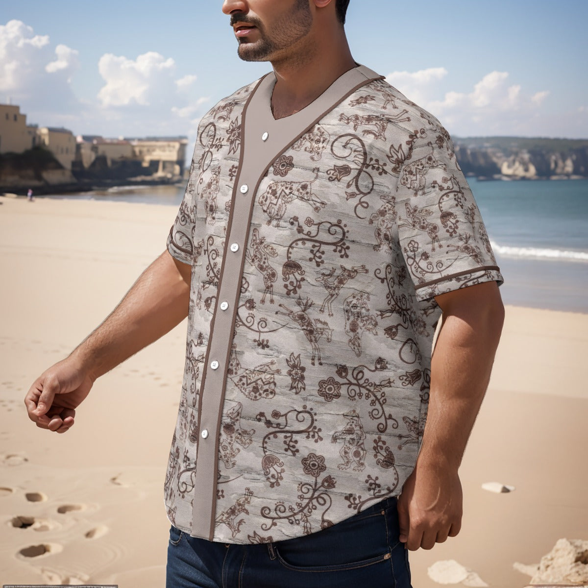 Forest Medley Short Sleeve Baseball Jersey