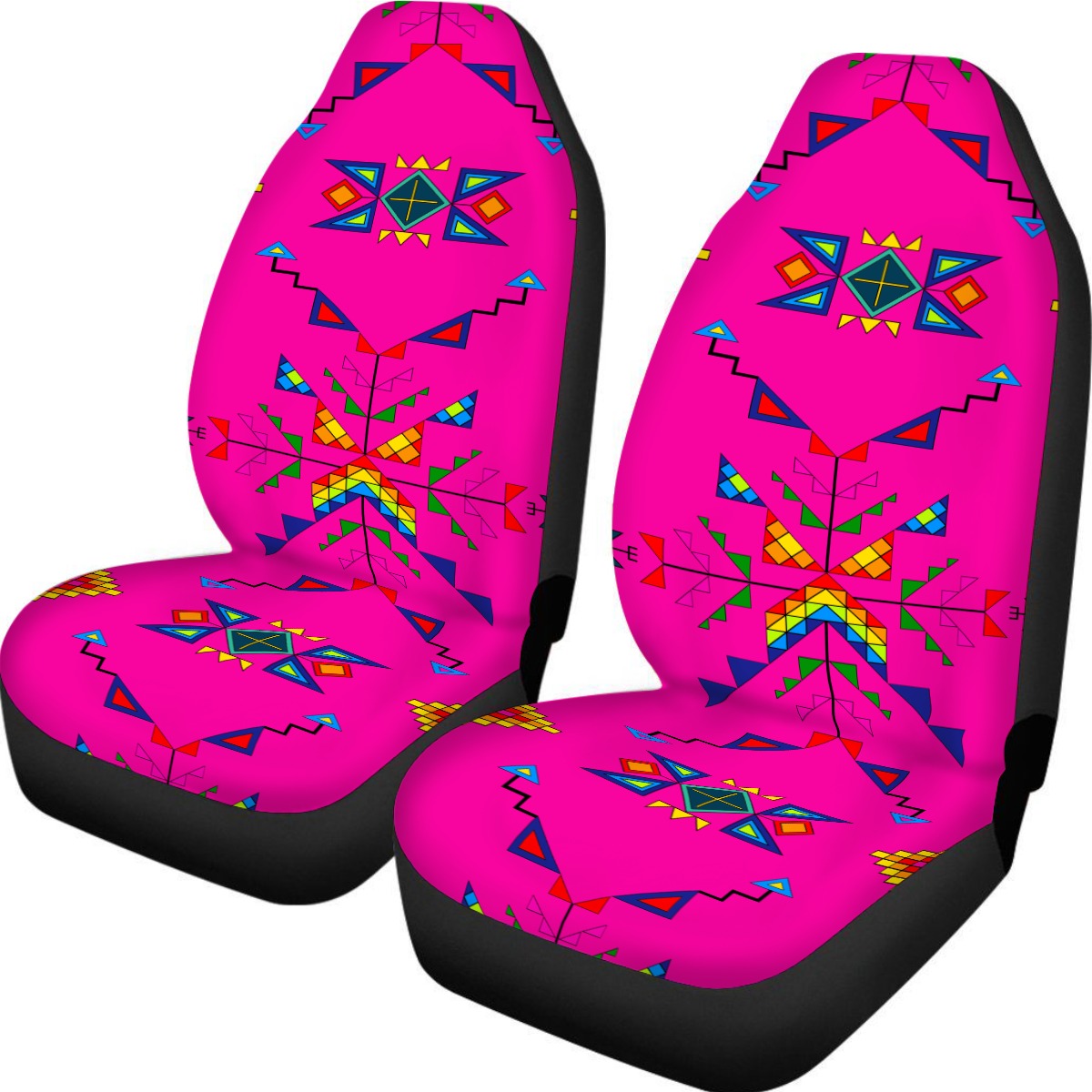 Buffalo Jump Pink Universal Car Seat Cover With Thickened Back
