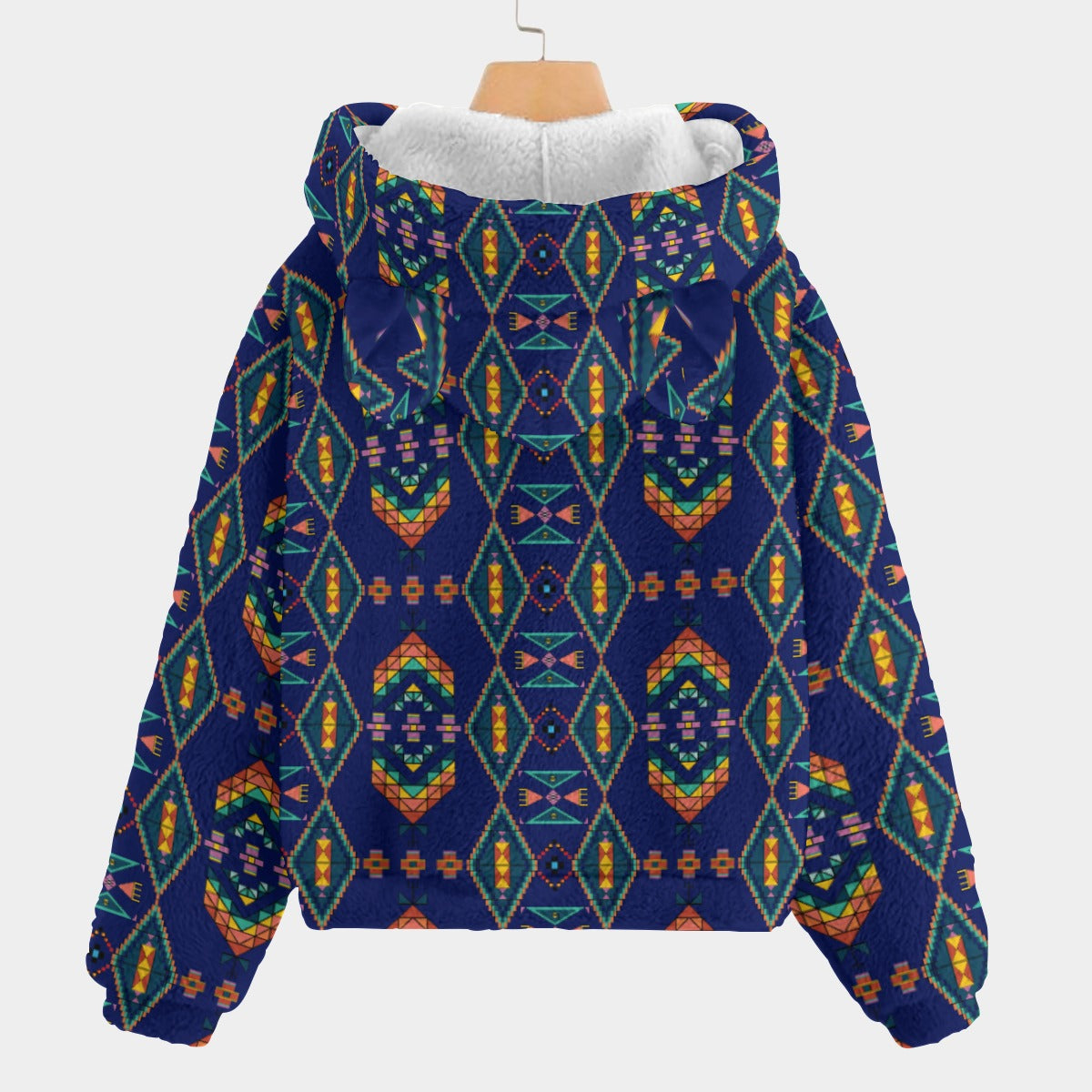 Travois Tipi Blue Youth Hoodie With Ears