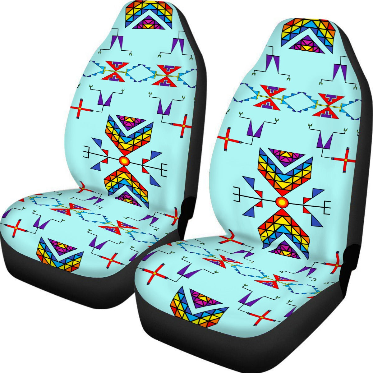 Rainy Chief Rainbow Robin Egg Universal Car Seat Cover With Thickened Back