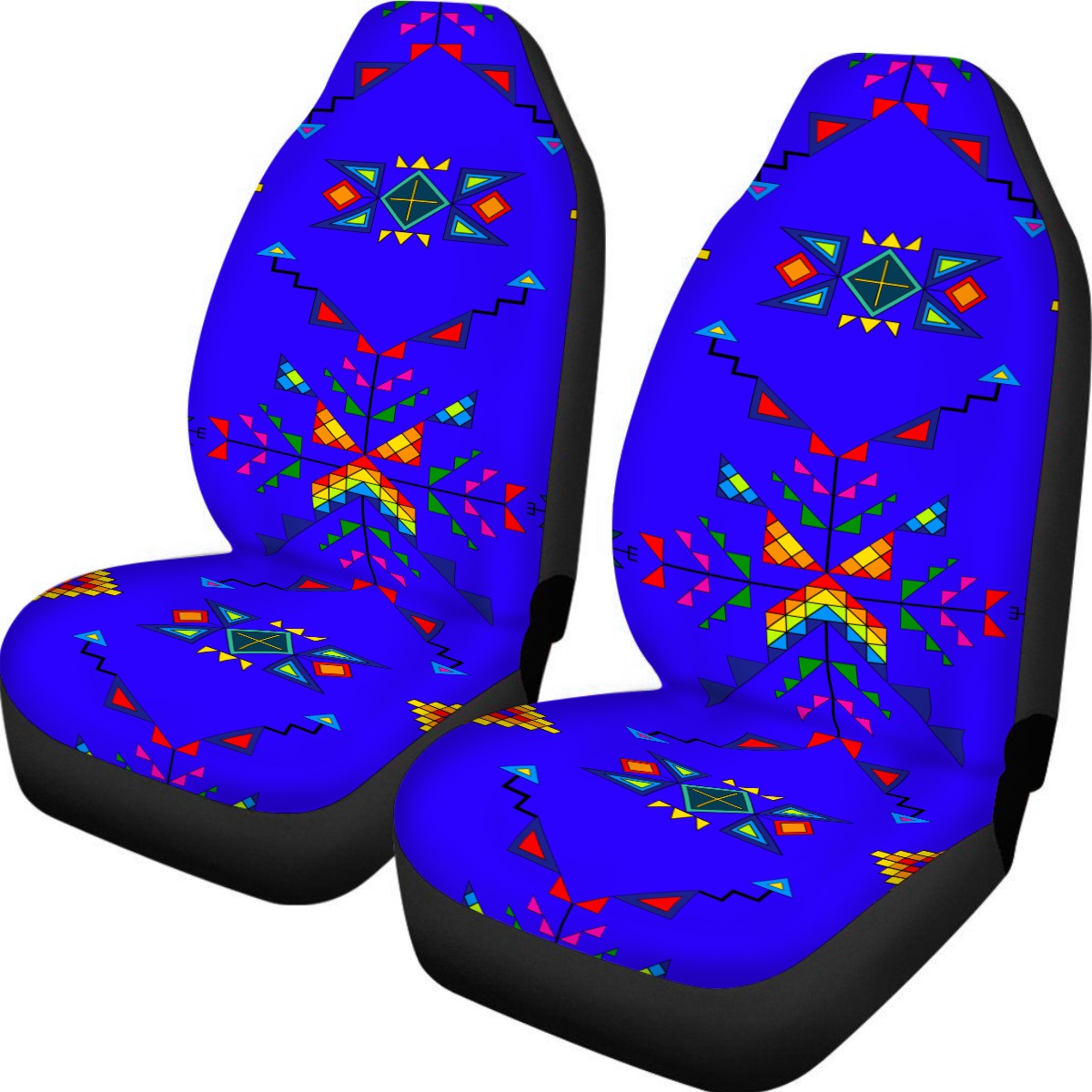 Buffalo Jump Blue Universal Car Seat Cover With Thickened Back