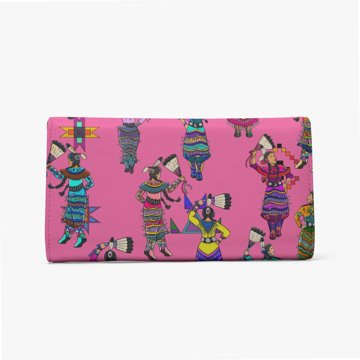 Women's Jingle Dancers Pink Foldable Wallet