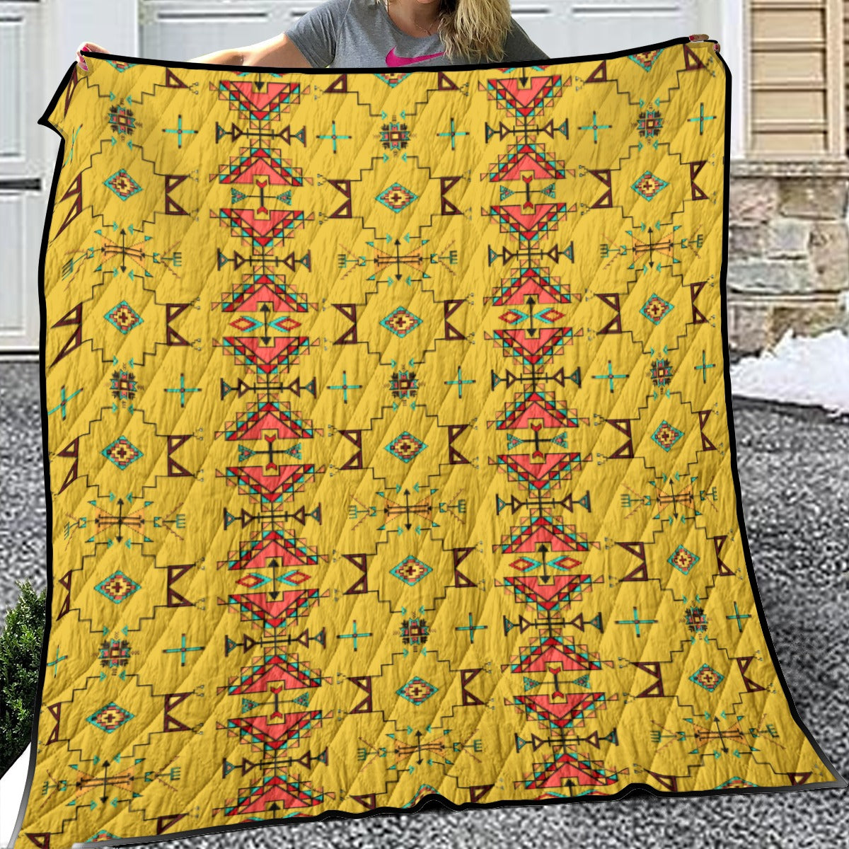 Thunder Flight Yellow Lightweight Quilt