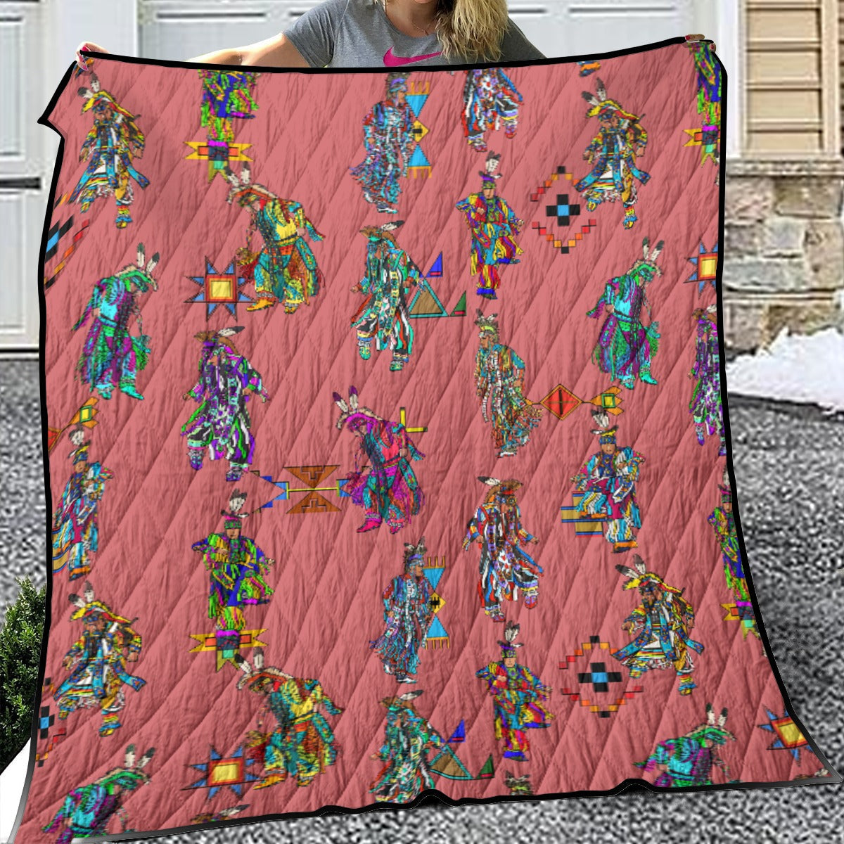 Men's Grass Dancers Terra Cotta Lightweight Quilt