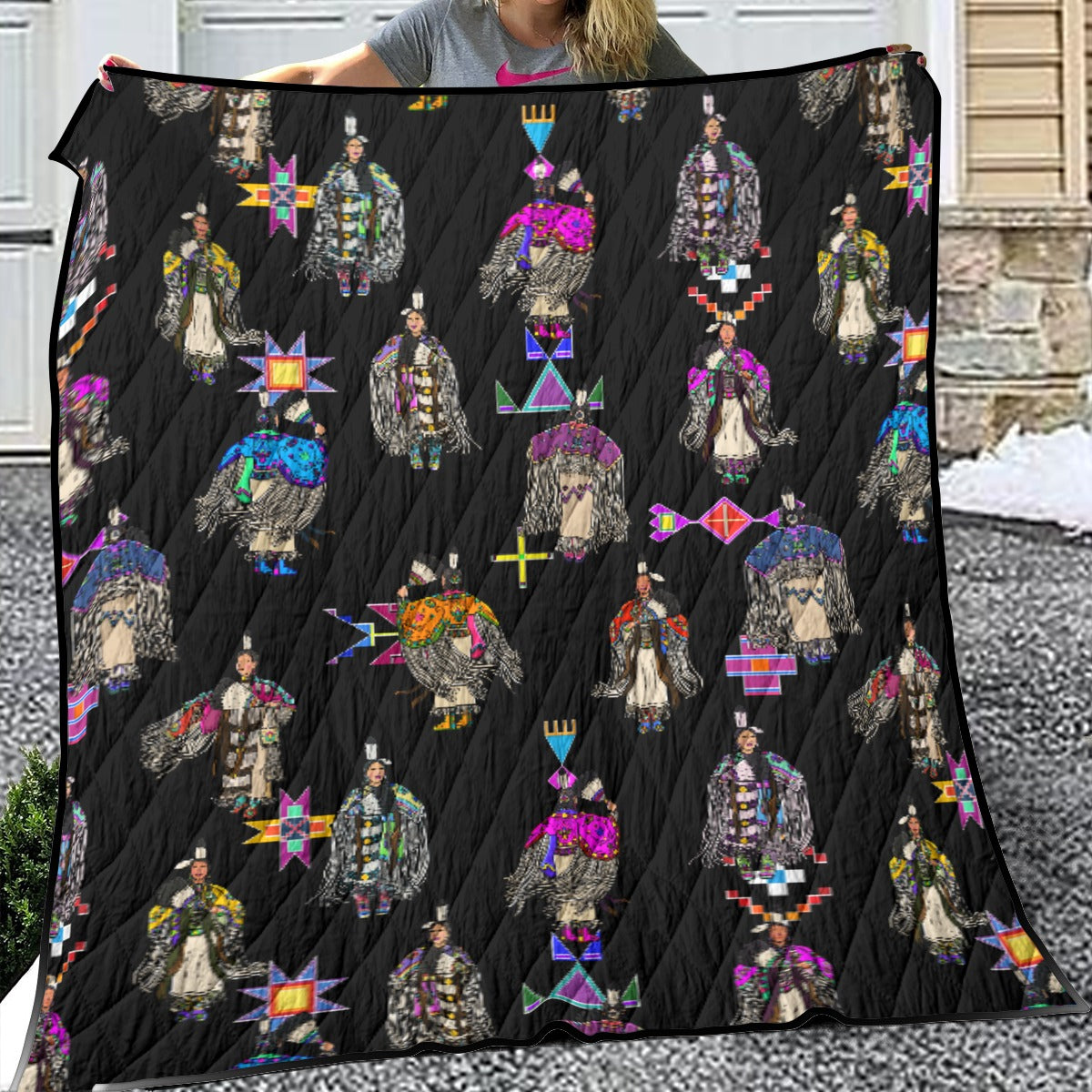 Women's Tradish Dancers Black Lightweight Quilt