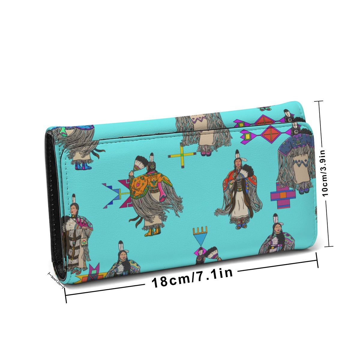Women's Tradish Dancers Turquoise Foldable Wallet