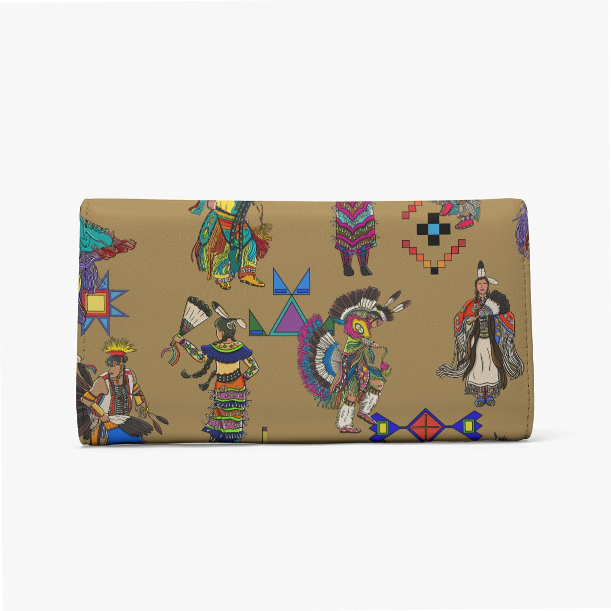 Grand Entry Dancers Earth Foldable Wallet