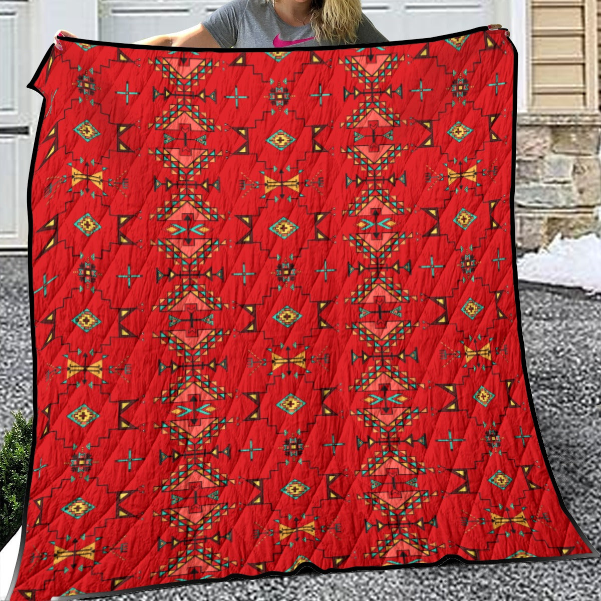 Thunder Flight Red Lightweight Quilt
