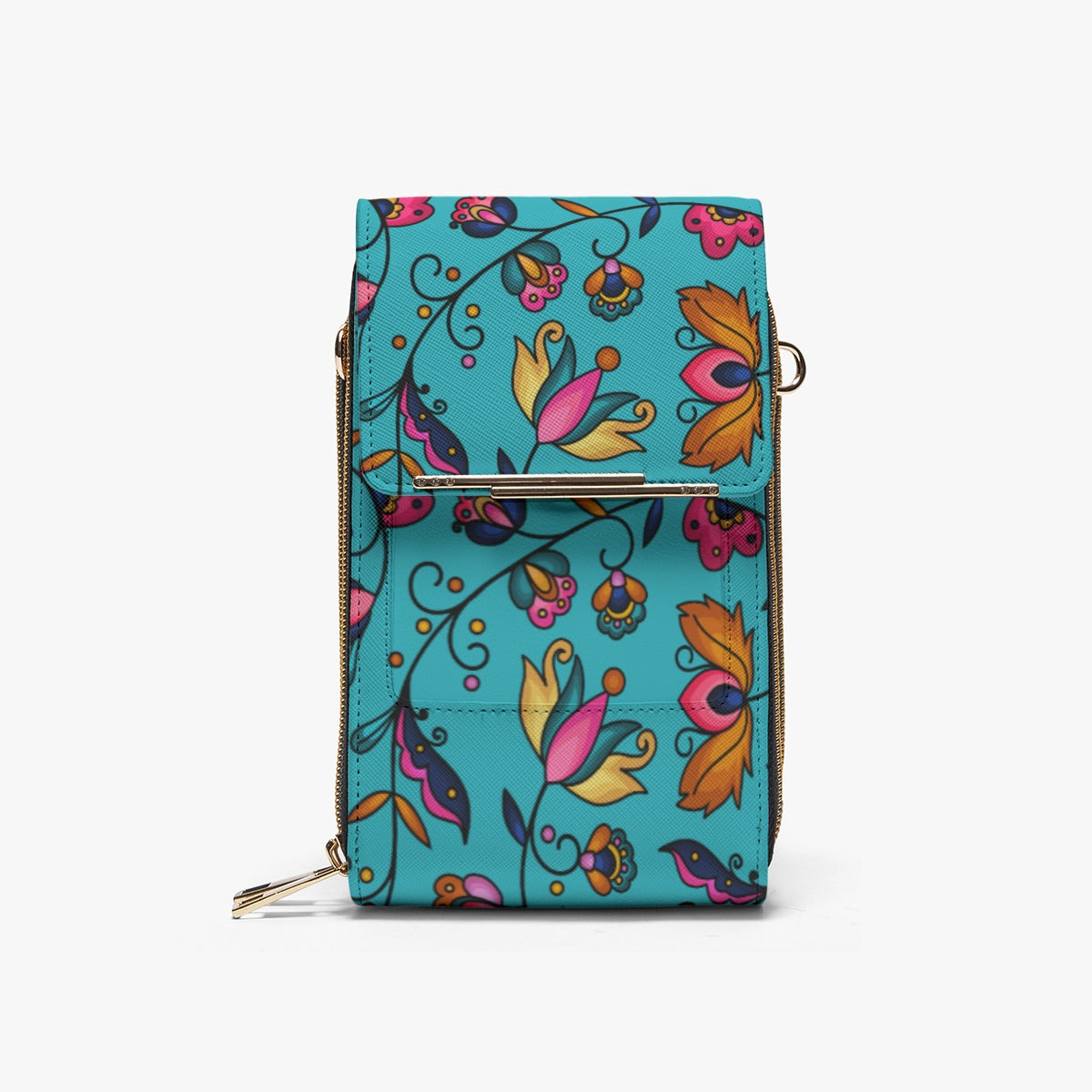 Copper Prairie Petals Phone Bag