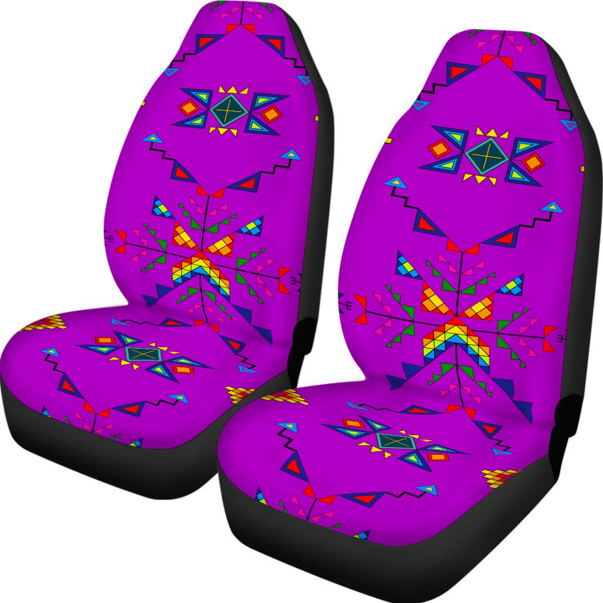 Buffalo Jump Purple Universal Car Seat Cover With Thickened Back