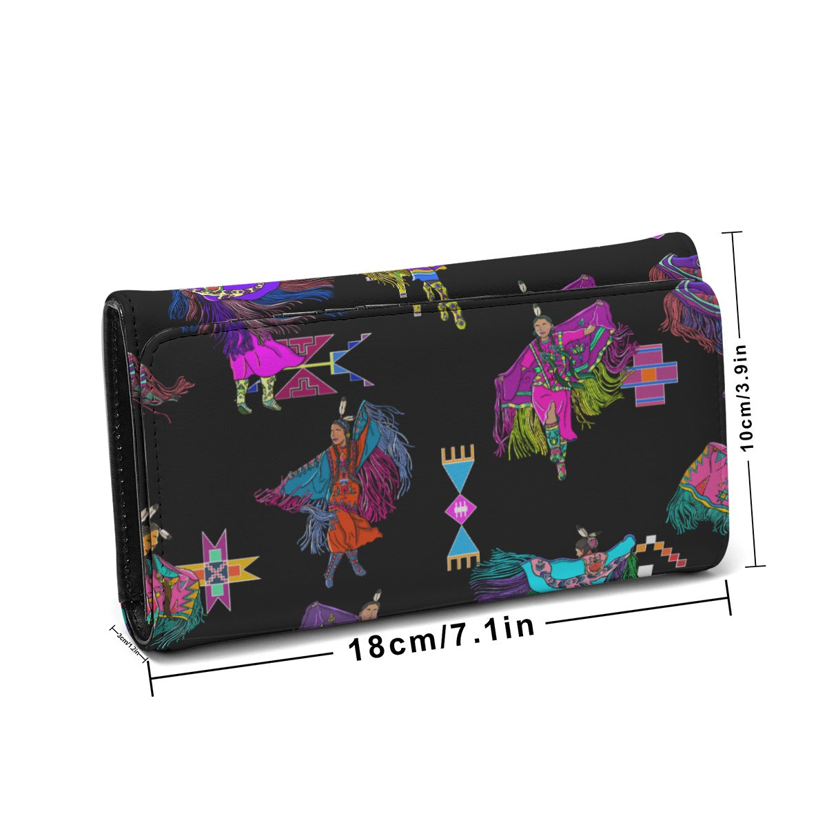 Women's Fancy Dancers Black Wallet