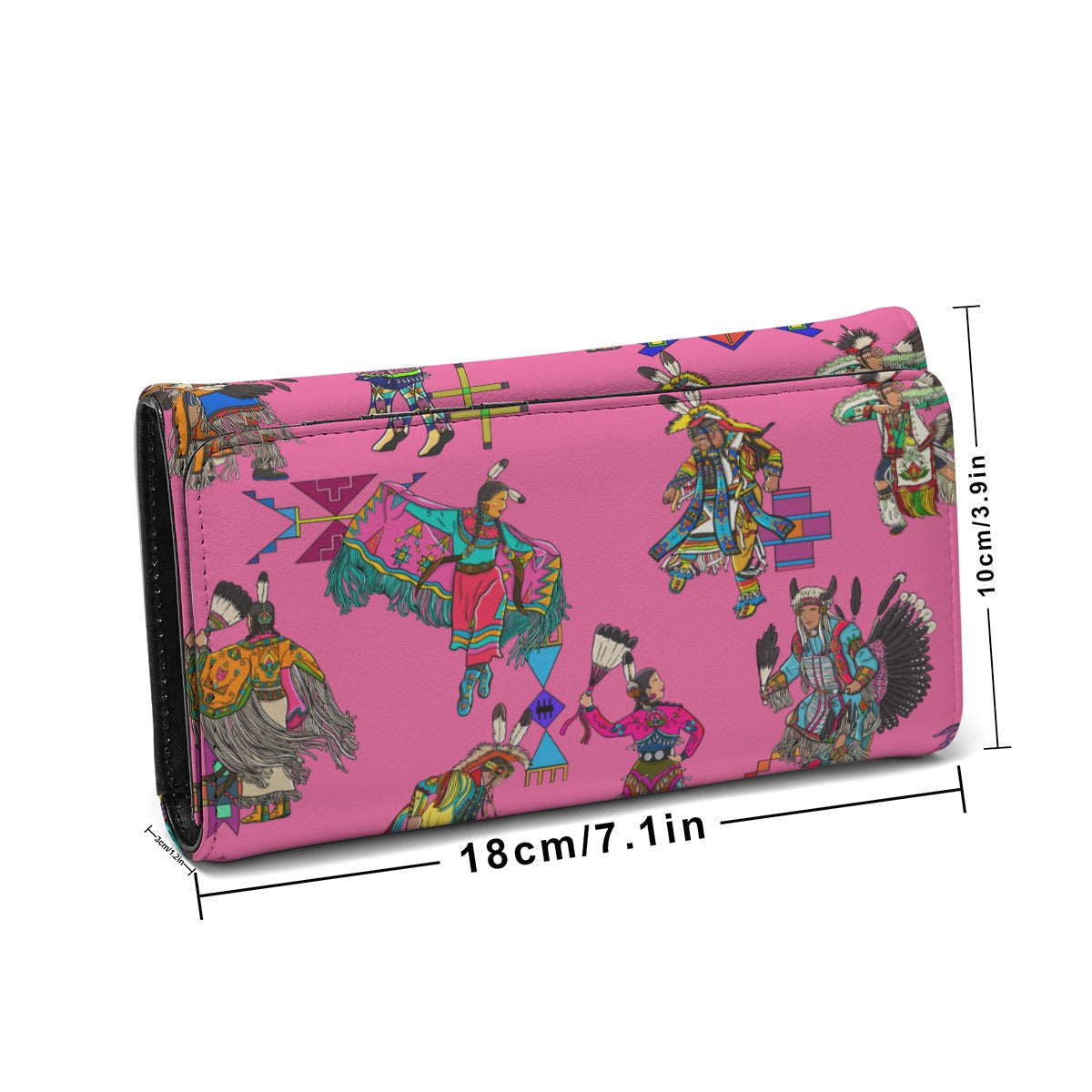 Grand Entry Dancers Pink Foldable Wallet
