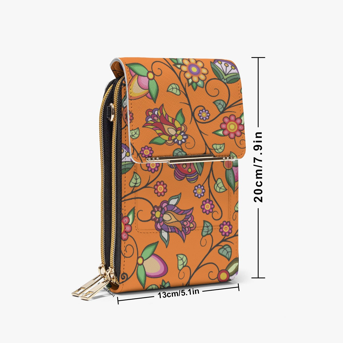 Heartbeat Petals ECM Orange Mobile Phone Chest Bag