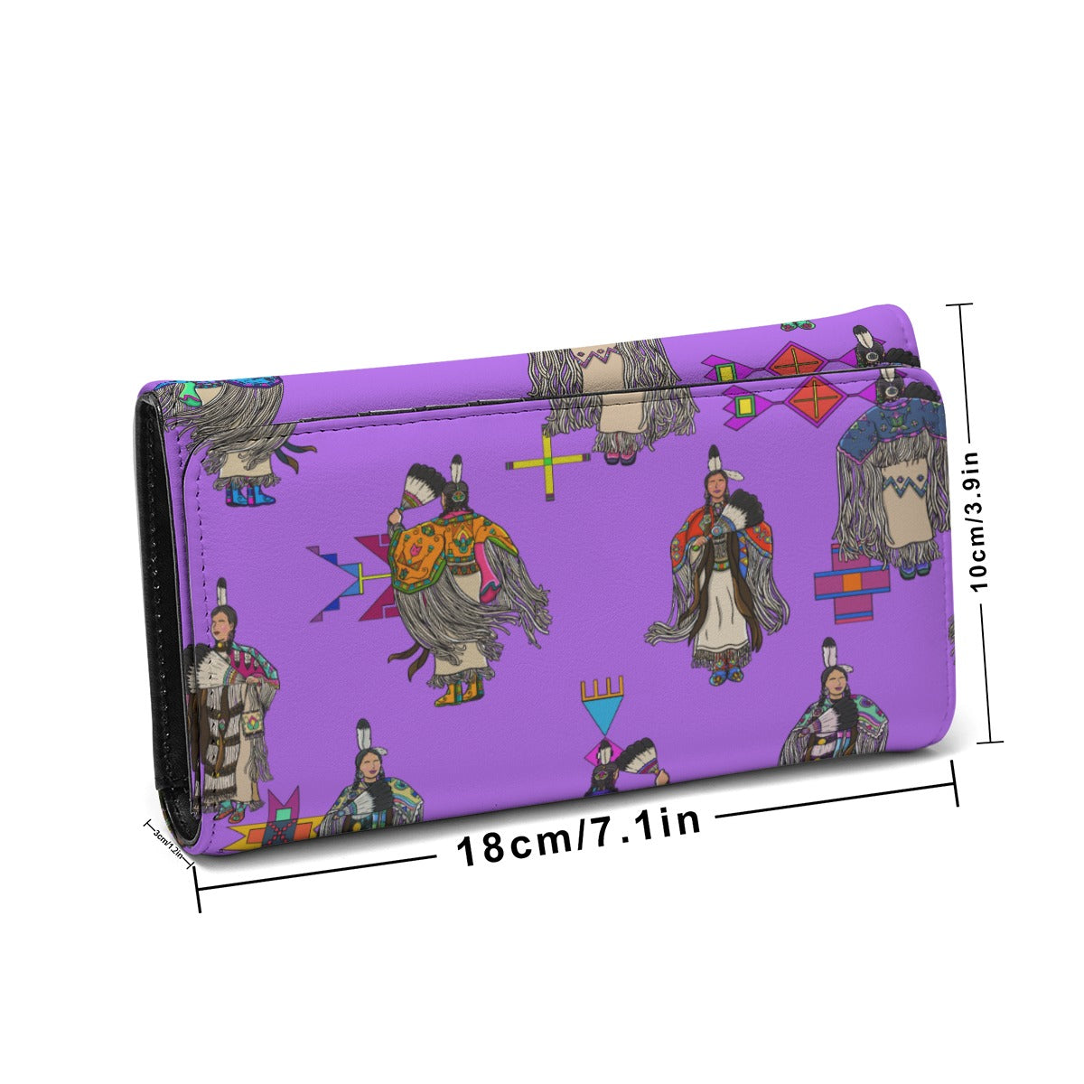 Women's Tradish Dancers Purple Foldable Wallet