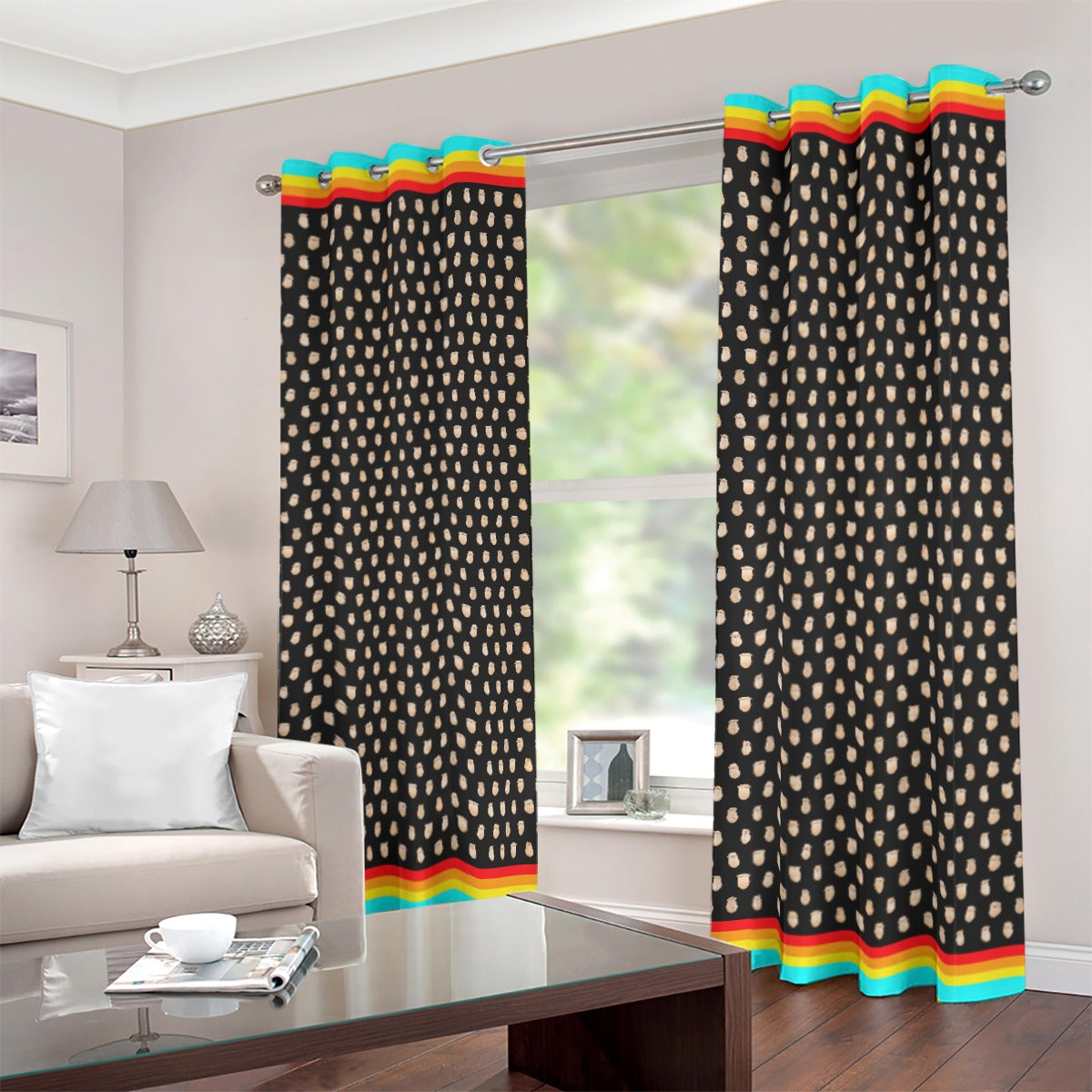 Elk Teeth Grommet Curtains