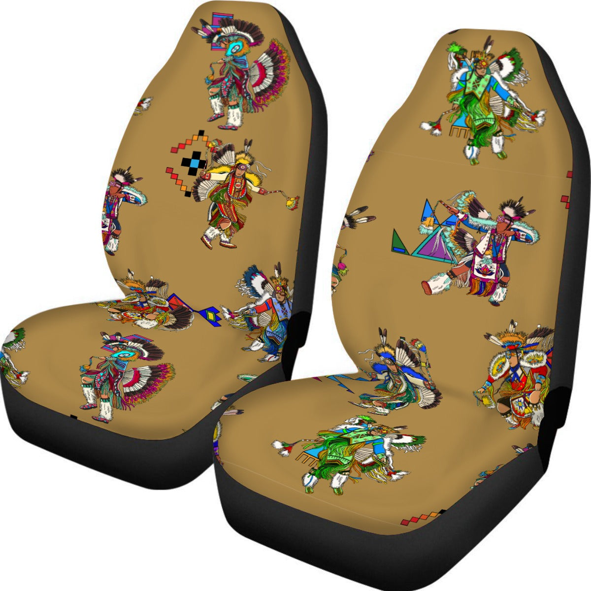 Men's Fancy Dancers Earth Car Seat Covers