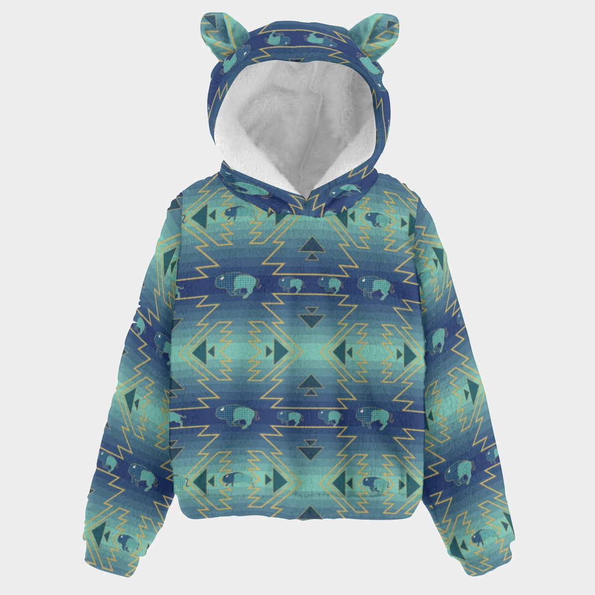 Buffalo Run Youth Hoodie With Ears