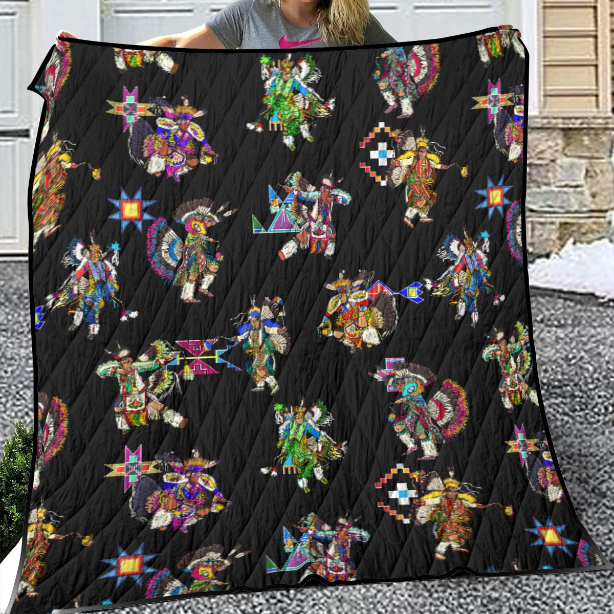 Men's Fancy Dancer Black Lightweight Quilt