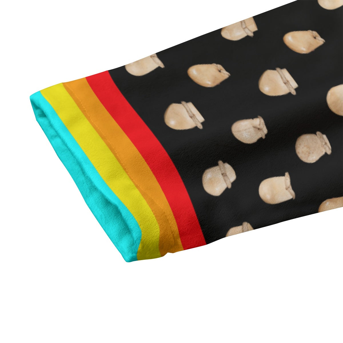 Elk Teeth on Black Kid's Plush Windbreaker